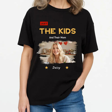 Juste une maman et ses enfants - T-shirts, sweats à capuche et sweatshirts personnalisés, cadeau pour maman