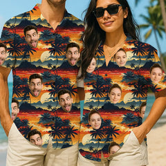 Tu foto en una camisa hawaiana: un divertido regalo personalizado para los amantes de la playa