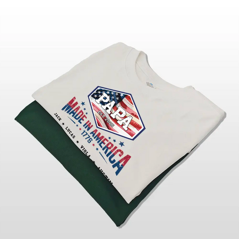 Regalos para papá el 4 de julio: camisetas, sudaderas y sudaderas personalizadas para la familia