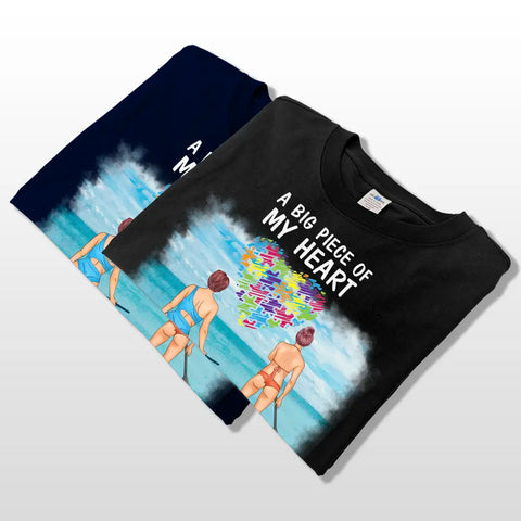 Surfer avec sa meilleure sœur, T-shirt personnalisé en coton premium, sweat à capuche, sweat-shirt - Cadeau pour amis
