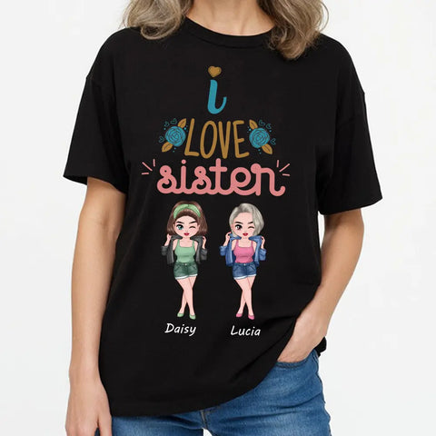 avec des amis, t-shirts en coton personnalisés, sweats à capuche, sweatshirts, cadeaux pour sœurs 