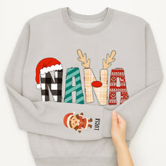 Personalized Christmas Family Sweatshirt 、 Hoodie – Custom Cute Characters & Names