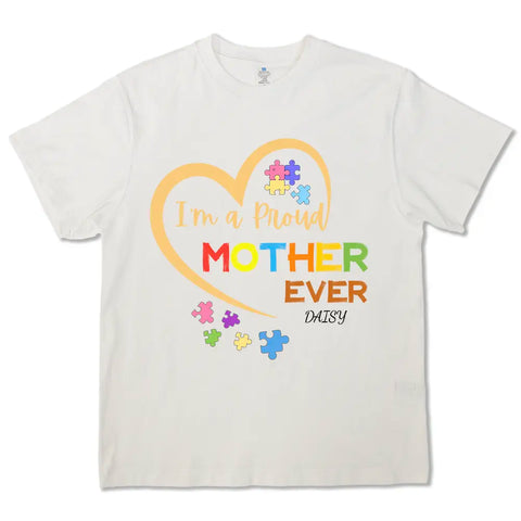 Je suis une mère fière et j'aime mon cœur - T-shirts, sweats à capuche et sweatshirts personnalisés 