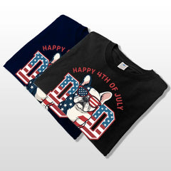 Regalo del Día de la Independencia para papá perro: camisetas, sudaderas y sudaderas personalizadas para la familia. 