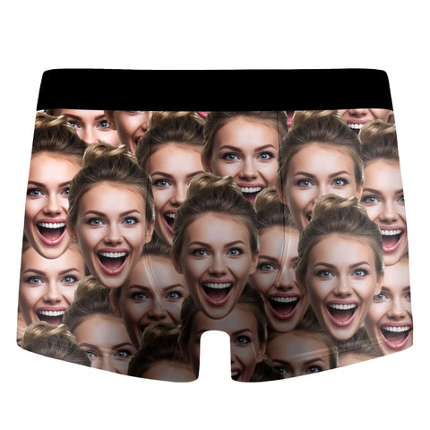 Custom Face Photo Men's Boxer Briefs Personalized Underwear