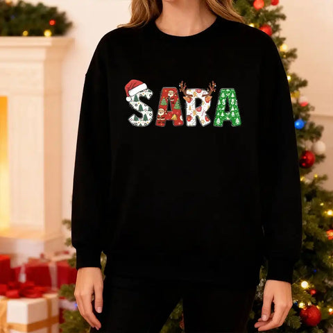 Personalized Grinch-themed family T-shirts, sweatshirts, and hoodies – double-sided print
