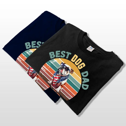 El mejor papá de perro: camisetas, sudaderas y sudaderas personalizadas para la familia, regalo para papá y abuelo.