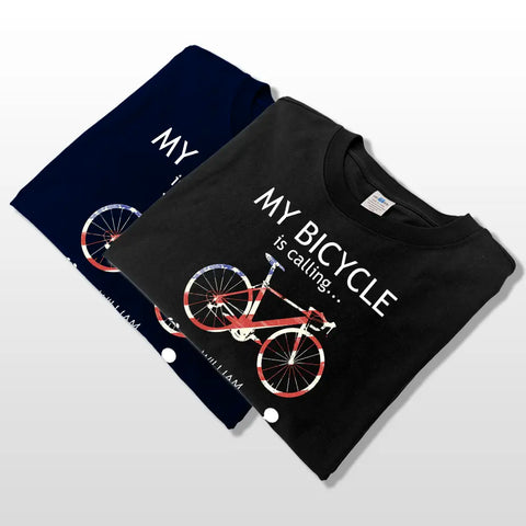 Mon vélo m'appelle - T-shirts, sweat-shirts et sweats à capuche personnalisés pour les passionnés de cyclisme 