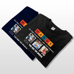 Papa Photo Personnalisée Fête des Pères - T-shirts, sweats à capuche et sweatshirts personnalisés 