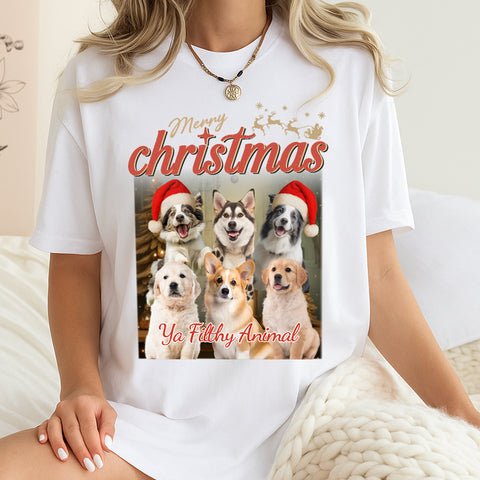 Personalized Christmas Gift T-shirts, Hoodies, Sweatshirts - Custom Pet Photos