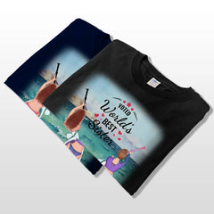 Mejor Hermana, Camiseta Personalizada de Algodón Premium, Sudaderas con Capucha - Regalos para Amigas