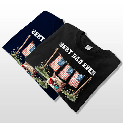 Regalos unisex personalizados del Día de la Independencia de Estados Unidos para papá: camisetas, sudaderas y sudaderas personalizadas. 