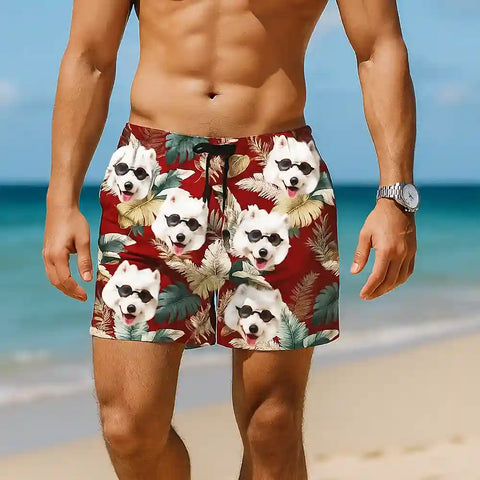 Custom Aloha Shorts with Any Face – Kids, Pets, Partners & More!