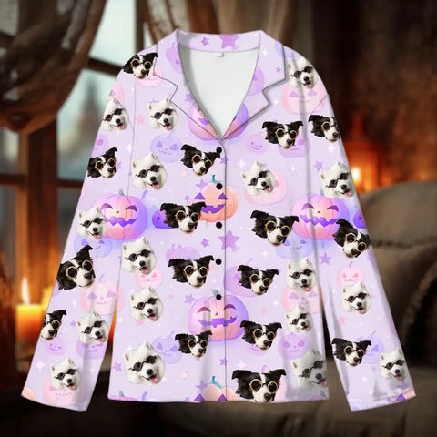 Personalized Dog & Cat Halloween Pajamas – Custom Pet Sleepwear Gift