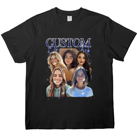 Camiseta, sudadera o sudadera retro unisex con foto personalizada: regalo para novia, amigos o pareja.