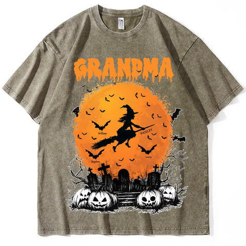 Personalized Halloween Witch T-Shirts, Sweatshirts & Hoodies - Gifts for Grandma & Mom