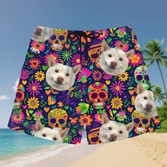Pantalones cortos hawaianos con cara personalizada: personalizados para la diversión del verano
