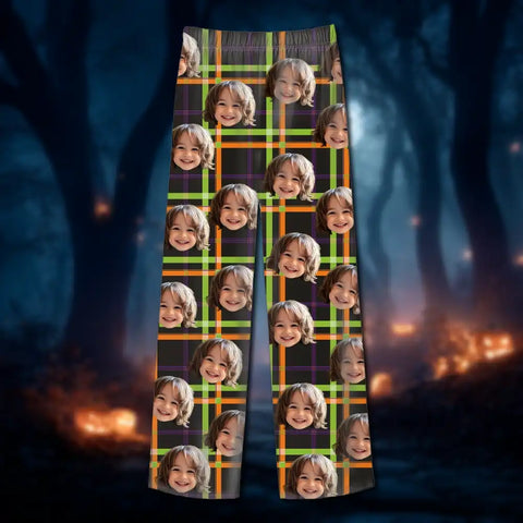 Personalized Halloween Pajamas – Custom Sleepwear with Dog, Cat or Human Face