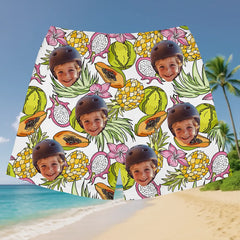 Tu foto, ambiente tropical: los shorts de playa personalizados definitivos 