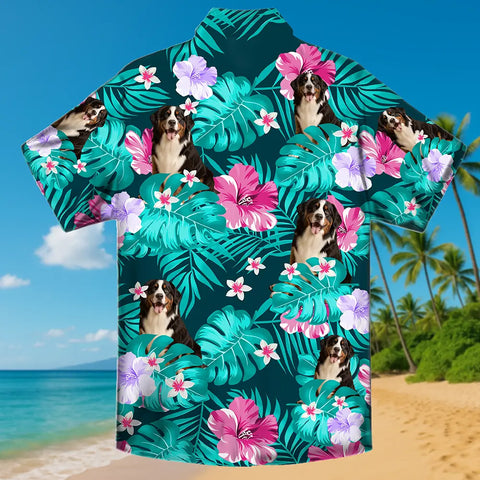 Custom Face Hawaiian Shirt – Personalized with Your Pet, Partner, or Family