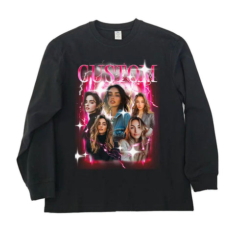 Camiseta de rap pirata vintage personalizada de los 90 - Camiseta retro de hip-hop personalizada - Regalo para novia, familia y amigos