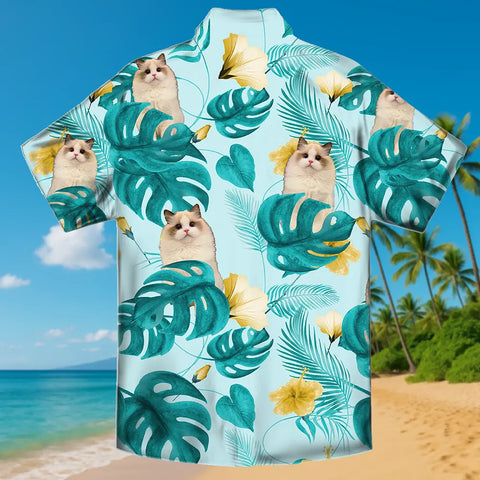 Camisa hawaiana con cara personalizada: ¡Atrae miradas este verano! 