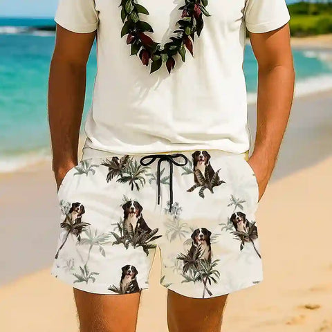 Custom Face Hawaiian Shorts – Bold Tropical Style for Summer Fun