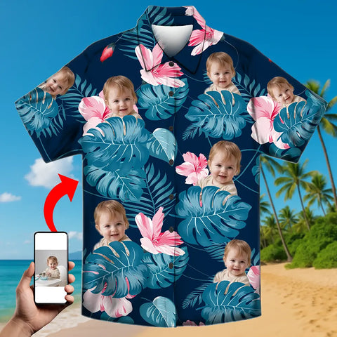 Custom Face Hawaiian Shirt – Personalized Tropical Vacation Shirt