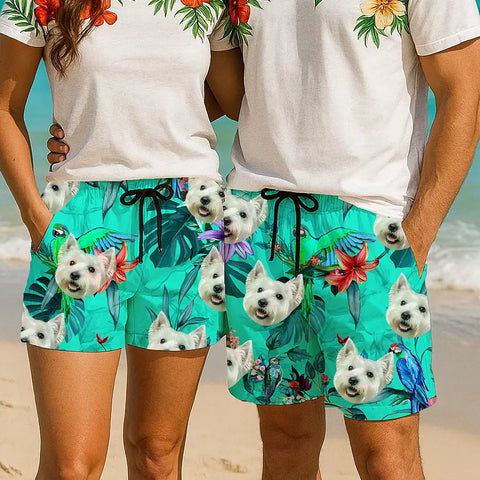 Custom Face Hawaiian Shorts – Unique Summer Vacation Outfit