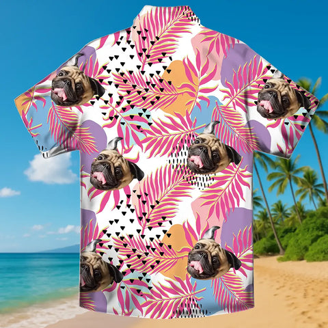 Summer Statement Shirt – Custom Tropical Print with Your Face