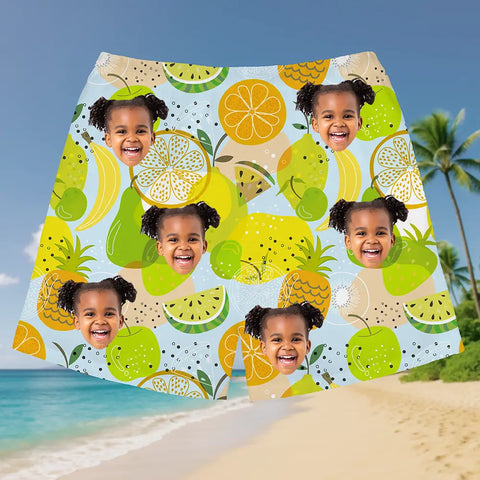 Custom Face Hawaiian Shorts – Personalized Tropical Beachwear