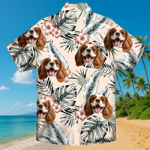 Camisa hawaiana con cara personalizada: un regalo divertido y tropical para la playa 
