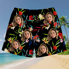 Shorts hawaianos con foto personalizada: atrevidos, divertidos y tropicales 