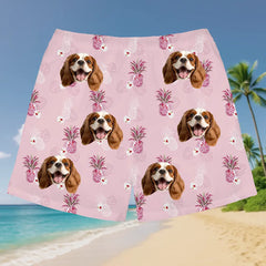 Pantalones cortos hawaianos con estampado personalizado: un divertido regalo fotográfico para las vacaciones de verano 