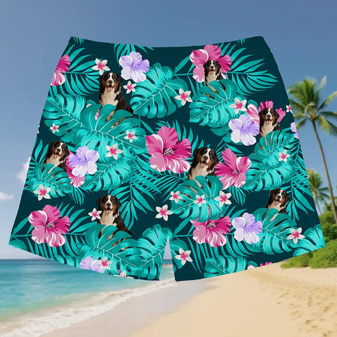 Custom Face Hawaiian Shorts – Add Your Pet, Kid, or Love