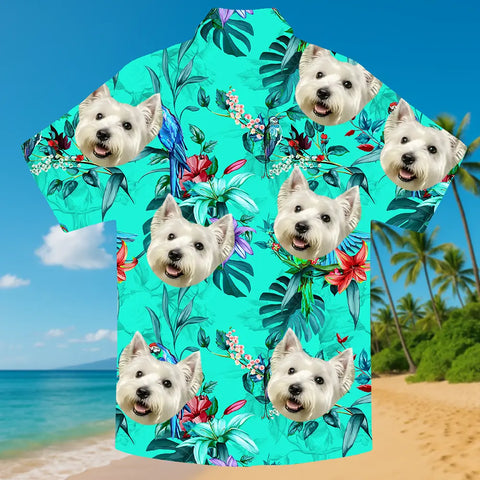 Camisa hawaiana con cara personalizada: un atuendo único para las vacaciones de verano 