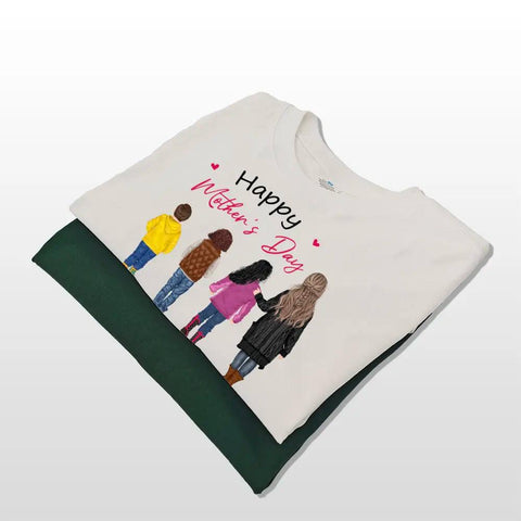 Mother's Day - Family Personalized Custom Unisex T-shirt, Premium T-shirt,sweatshirt，Hoodie - Gift For Mum