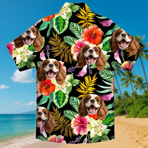 Tu cara en una camisa hawaiana: un divertido atuendo vacacional personalizado 