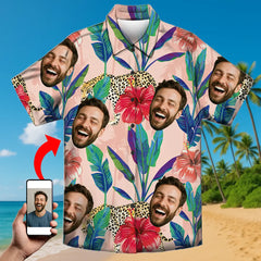 Camiseta tropical personalizada con tu cara: el regalo perfecto para el verano