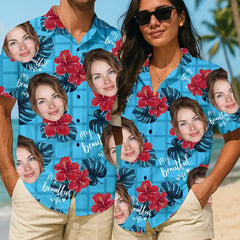 Camisa hawaiana Face-On: personalizada, divertida y con estilo 