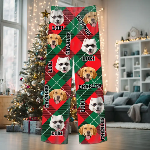 Custom Christmas Long Sleeve Pajamas – Matching Holiday Sleepwear for Families & Pets