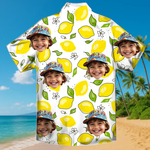 Camisa hawaiana personalizada con tu foto: regalo vacacional personalizado 