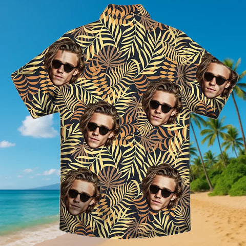 Personalized Tropical Shirt – Your Face, Your Summer Look