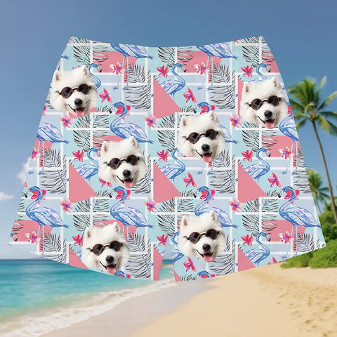 Tropical Shorts with Your Face – Funny Custom Vacation Outfit