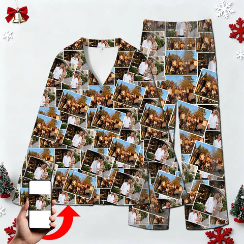 Custom Photo Family Pajamas – Personalized Gift Sleepwear
