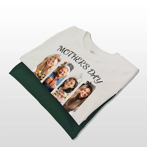 Personnalisation graphique - T-shirts, sweats à capuche et sweatshirts en coton premium personnalisés - Cadeaux pour maman