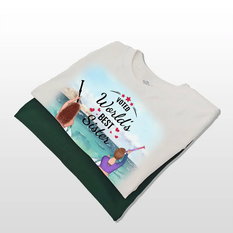 Meilleure sœur, t-shirt personnalisé en coton premium, sweats à capuche et sweat-shirts - Cadeaux pour amis