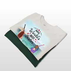 Mejor Hermana, Camiseta Personalizada de Algodón Premium, Sudaderas con Capucha - Regalos para Amigas