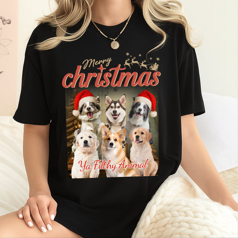 Personalized Christmas Gift T-shirts, Hoodies, Sweatshirts - Custom Pet Photos