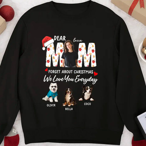 Personalized Dear MOM/DAD Sweatshirt – Custom Owner and Pet Photos